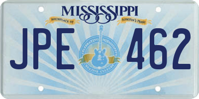 MS license plate JPE462