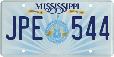 MS license plate JPE544