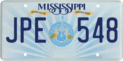 MS license plate JPE548