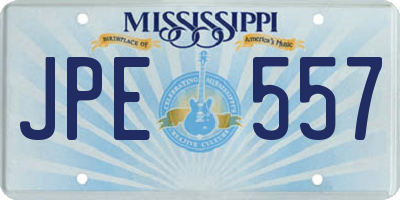 MS license plate JPE557