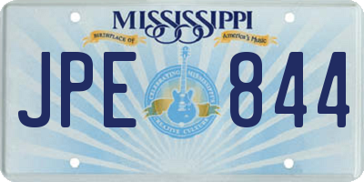 MS license plate JPE844