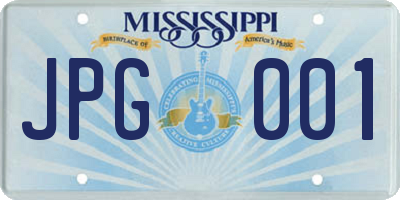MS license plate JPG001