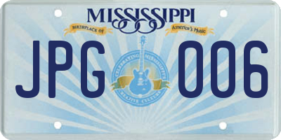 MS license plate JPG006