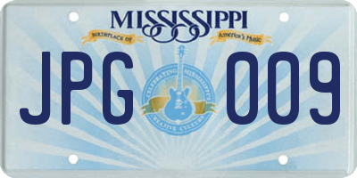 MS license plate JPG009