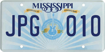 MS license plate JPG010
