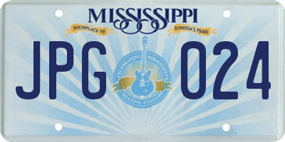 MS license plate JPG024