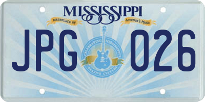 MS license plate JPG026