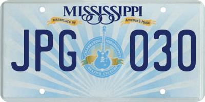 MS license plate JPG030