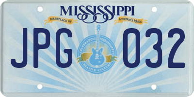 MS license plate JPG032