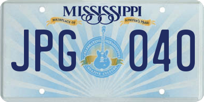 MS license plate JPG040