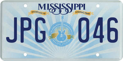 MS license plate JPG046