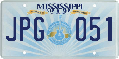 MS license plate JPG051