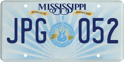 MS license plate JPG052