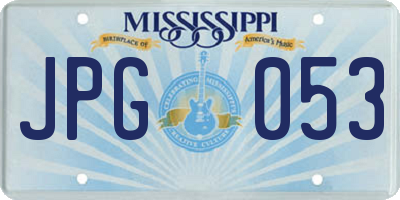 MS license plate JPG053