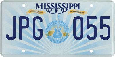 MS license plate JPG055
