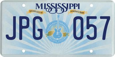 MS license plate JPG057