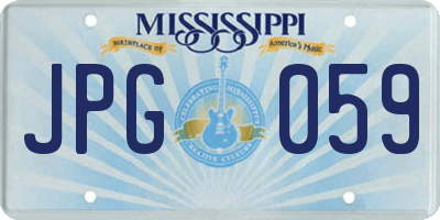 MS license plate JPG059