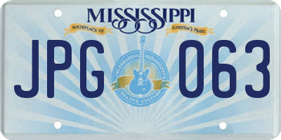 MS license plate JPG063