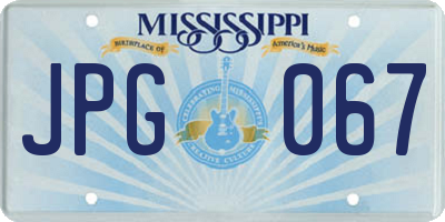 MS license plate JPG067