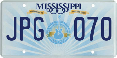 MS license plate JPG070