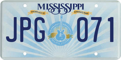 MS license plate JPG071