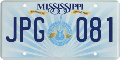 MS license plate JPG081