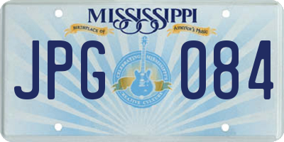 MS license plate JPG084