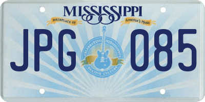 MS license plate JPG085
