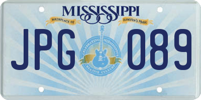 MS license plate JPG089