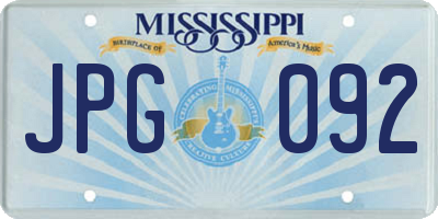 MS license plate JPG092