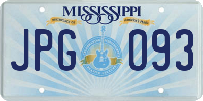 MS license plate JPG093