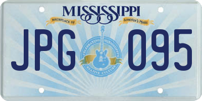 MS license plate JPG095