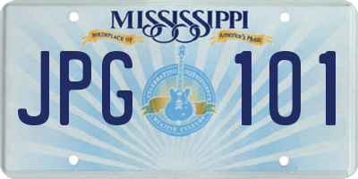 MS license plate JPG101