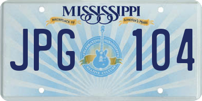 MS license plate JPG104