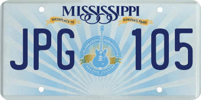 MS license plate JPG105