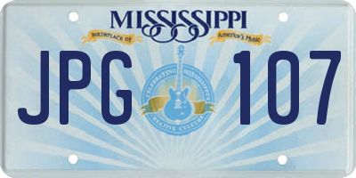 MS license plate JPG107