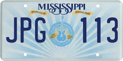 MS license plate JPG113
