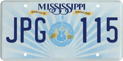MS license plate JPG115