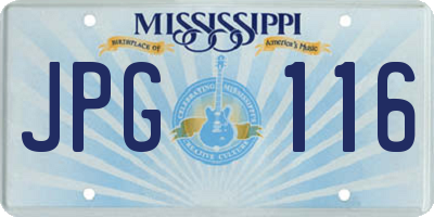 MS license plate JPG116