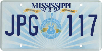 MS license plate JPG117