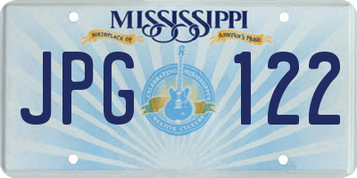 MS license plate JPG122
