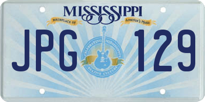 MS license plate JPG129