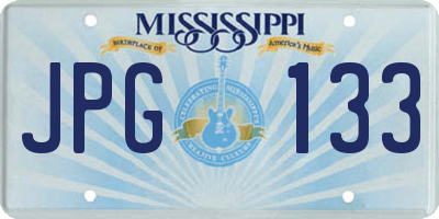 MS license plate JPG133