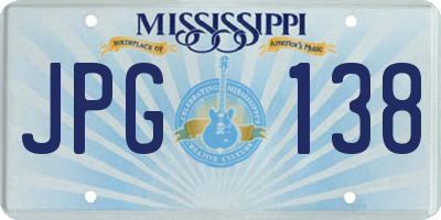 MS license plate JPG138