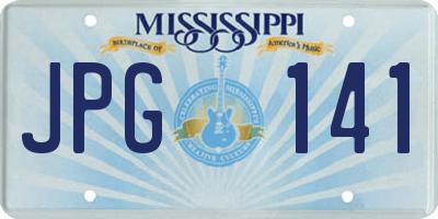MS license plate JPG141