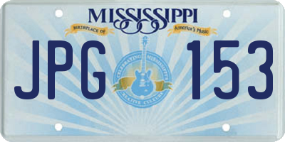MS license plate JPG153
