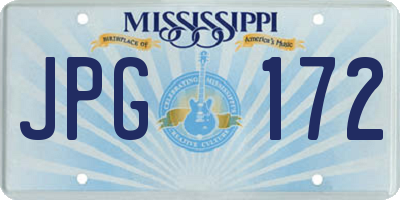 MS license plate JPG172