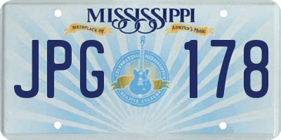 MS license plate JPG178