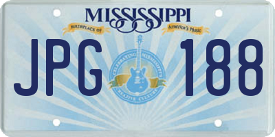 MS license plate JPG188