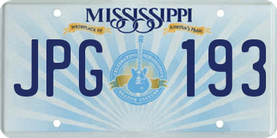 MS license plate JPG193